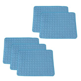 Kuber Industries Pack of 5 Rectangular Dog & Cat Bed|Premium Cool Ice Silk with Polyester with Bottom Mesh|Multi-Utility Self-Cooling Pad for Dog & Cat|Light-Weight & Durable Dog Bed|ZQCJ001B-XL|Blue